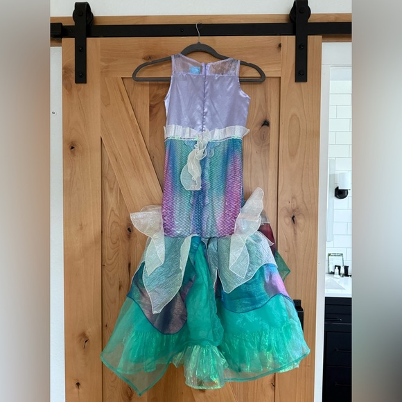 Disney Little Mermaid Costume, Little Girl Mermaid Dress Up, Princess Dress, 6-8 - Picture 2 of 3